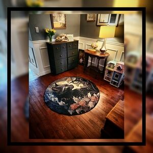 🐈‍⬛ Stunningly Detailed Black Cat Area Rug 🐈‍⬛